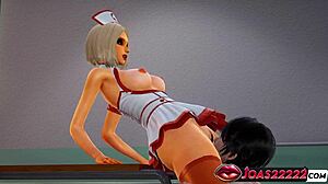 sexy dress nurse big tits cunnilingus anal vibe squirt moans