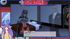 dc comics volcana explodes in orgasmic facial cumshot from villain