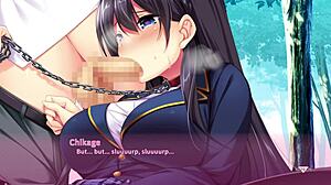 Büyük memeli kalçalı Chikage milf canavar siki yüzüne alıyor hentai rota 2