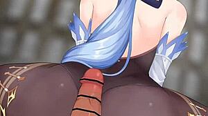 imagine ganyu riding your cock cowgirl style all erotic and wet