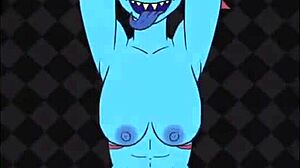 Undyne Rides Big Furry Cock Hard