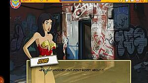 wonder woman parody: diana's ass wrecked in old city hentai?