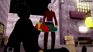 robin caught watchin harley quinn halloween sheer tits full movie