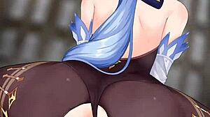 imagine ganyu riding your cock cowgirl style all erotic and wet