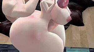 Fucking a goth big-ass slut prostitute hard in IMVU.