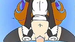 hentai mona teases with her hidden curves begging for secret touches