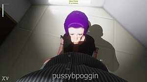 OILED UGLY GIRL RIDES HUGE MONSTER COCK ROUGH