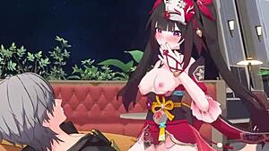 Sparkle di Honkai Star Rail Minta Caelus: Hancurkan Tetek Besarku di Ngentot 3D Hentai Panas!