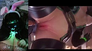 Wow Big Tits Goth Girl Watches Steamy Valorant Rule 34 Hentai Compilation!