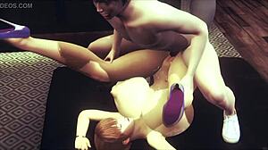 Kasumi's massive tits steal DOA 3D hentai show