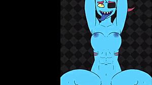 Undyne Rides Big Furry Cock Hard