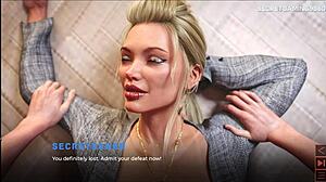 Stepmom Taunts Horny Stepson with Massive Boobs and Juicy Ass in Carbon's Synthetic 01 Game