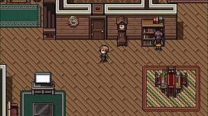 Gothic milf zombie wakes him with deepthroat big tits ass cock suck in Zombies Retreat hentai game part 7