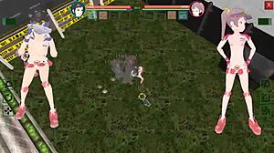 Future Female Guards Crave Men's Cocks in Suppanuki Hentai Game