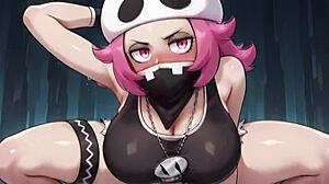 pokemon grunt girl explores her wild side in this hen ai tale.
