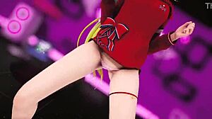 sarah hoshikawa shakes hips in dynamic erotic dance animation