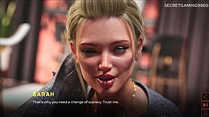 Stepmom Taunts Horny Stepson with Massive Boobs and Juicy Ass in Carbon's Synthetic 01 Game