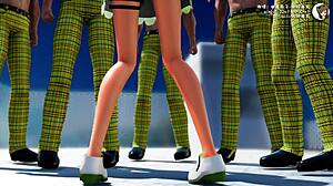 Cute sexy teen babes dance in 3D MMD hentai compilation