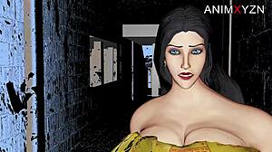 继母大奶突如其来大雨中湿透