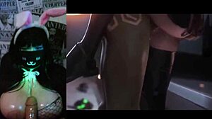 Wow Big Tits Goth Girl Watches Steamy Valorant Rule 34 Hentai Compilation!