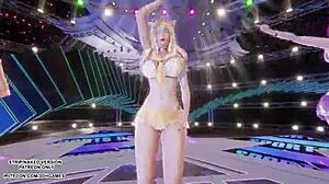 ahri and akali lead secret number kpop dance in sexy league costumes mmd hentai uncensored