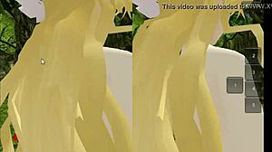 Yukari's Elf Pussy Ravaged by Dragon Monster in Fantasy VR Game