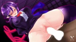 bad anime girl pounded so hard she squirms