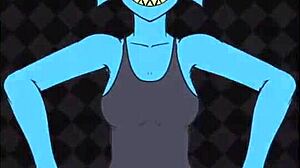 Undyne Rides Big Furry Cock Hard