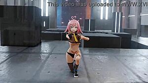 Mmd striptease of Twice, can't stop watching me dance.