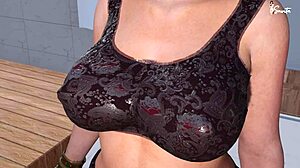 friend's hot curvy stepmom dominates with rough bathroom sex