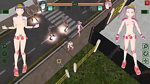 Future Female Guards Crave Men's Cocks in Suppanuki Hentai Game