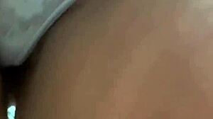 Thick ebony anime milf wife hides sundress cum secrets underneath both thighs