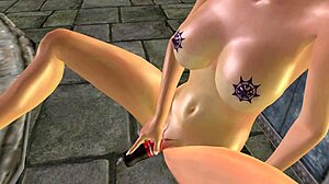 wanna see this tattooed cutie shove a bottle deep in her pussy while masturbating in temple?