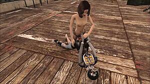 女同乳胶硬核猛干！