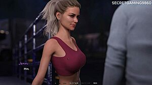 Big Booty Blonde's Tight Pussy Wrecked and Belly Bulged with Cum Load!