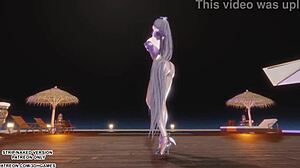Mmd le sserafim smart eve kpop dance sexy costumes roleplay hentai uncensored 4k 60fps