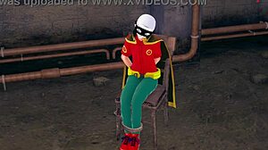 robin caught watchin harley quinn halloween sheer tits full movie