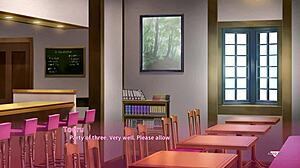 chikage's milf tits bounce as monster cock facials her in anime orgasm frenzy