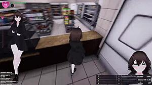 Grocery Store Slut Fingers Pussy Till Gangbang Creampie Squirts Public