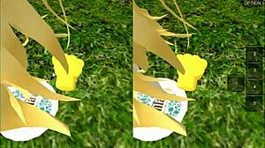 Yukari's Elf Pussy Ravaged by Dragon Monster in Fantasy VR Game