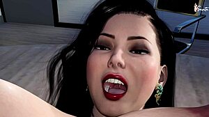 Boss, will you fuck this housewife for promotion?