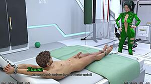 horny virgin asian teen grabs my huge cock for intense handjob in space!