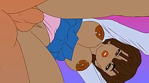 hentai ebony student's thick pussy craves my monster black cock