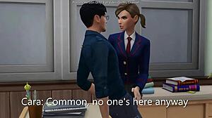 horny british student creampied hard by japanese teacher in sims 4 3d