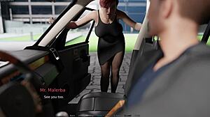 oh man just married and my big ass bride's already eyeing that monster black cock outside...