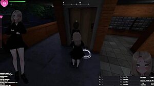 old man spies cute robot dildo squirt in fitting room