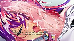 Futanari teen sucks massive cock and swallows cum in infiltration scene english subbed