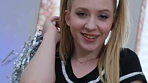 bro, why you gaping my cheerleader ass first time??