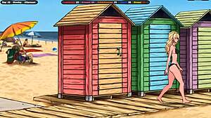 she spots exhibitionist kneels fast and takes face cum blast