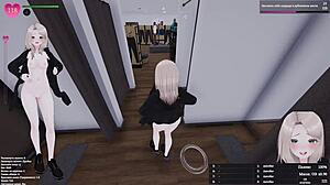 naked teen from fitting room tempts old man's lust